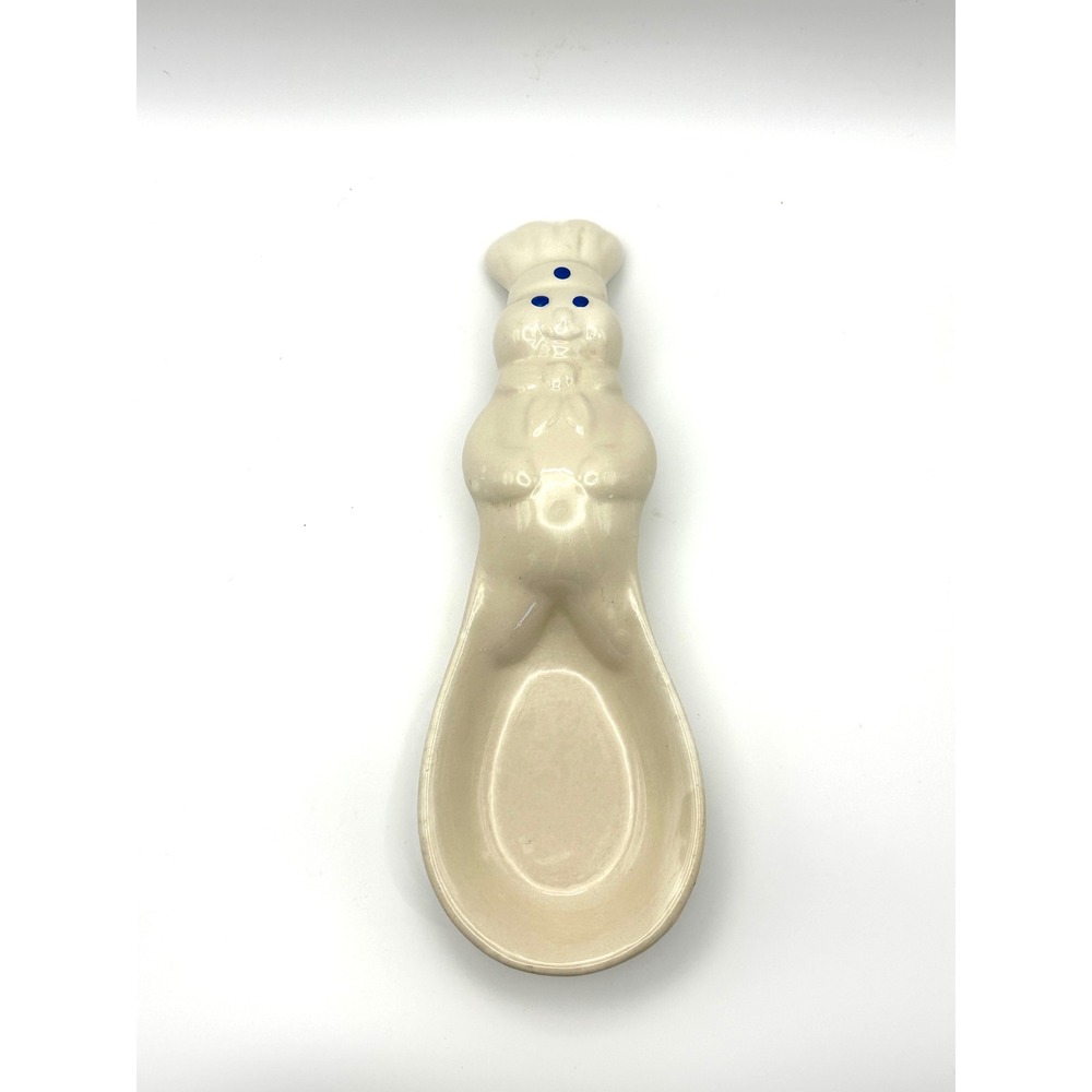 Vintage 2003 Pillsbury Doughboy Ceramic Spoon Rest Benjamin Medwin Poppin Fresh